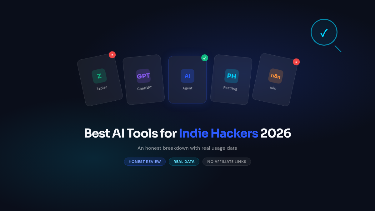 Best AI Tools for Indie Hackers in 2026
