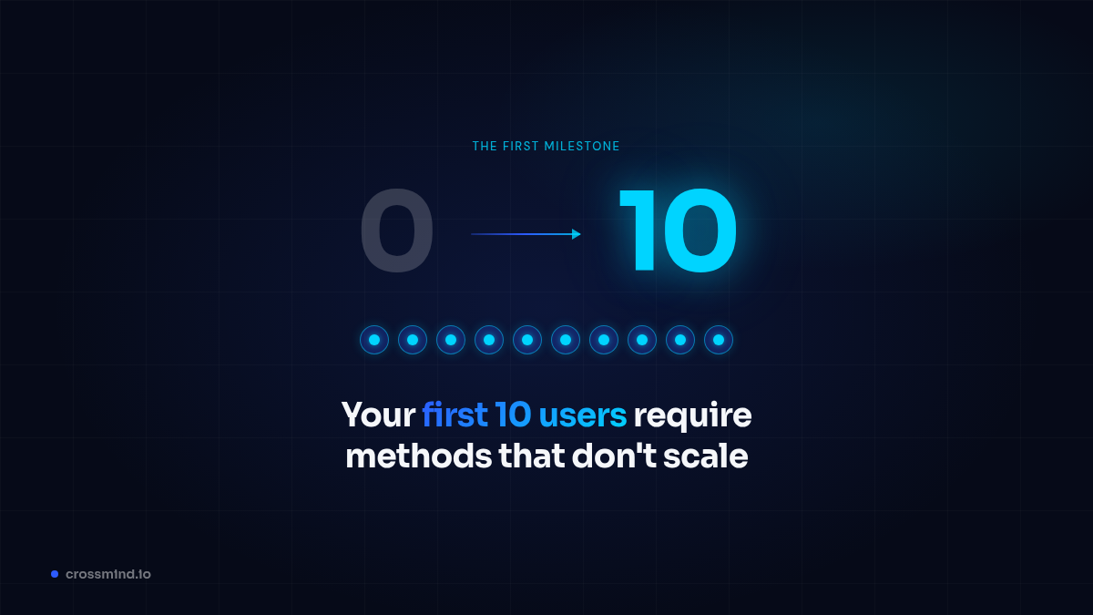 How to Get Your First 10 Users: The Unscalable Methods That Actually Work