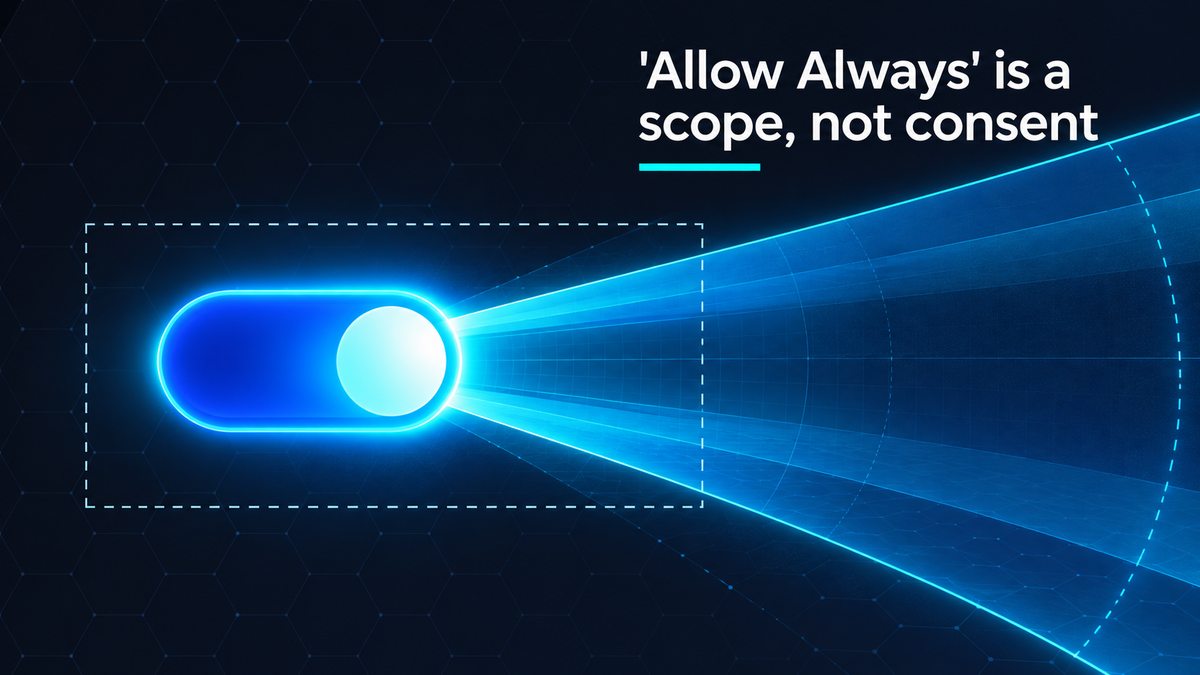AI agent consent: the Allow Always problem