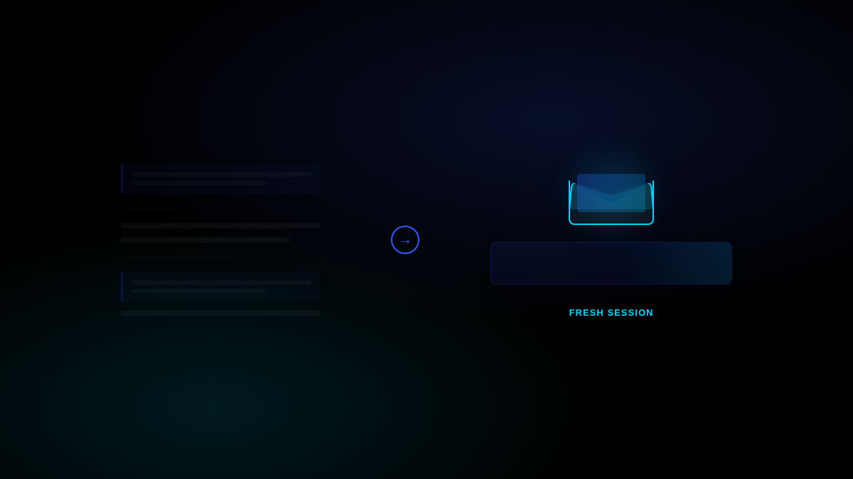 Memos start fresh sessions for clear context