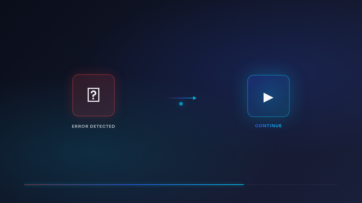 Error continuation UX